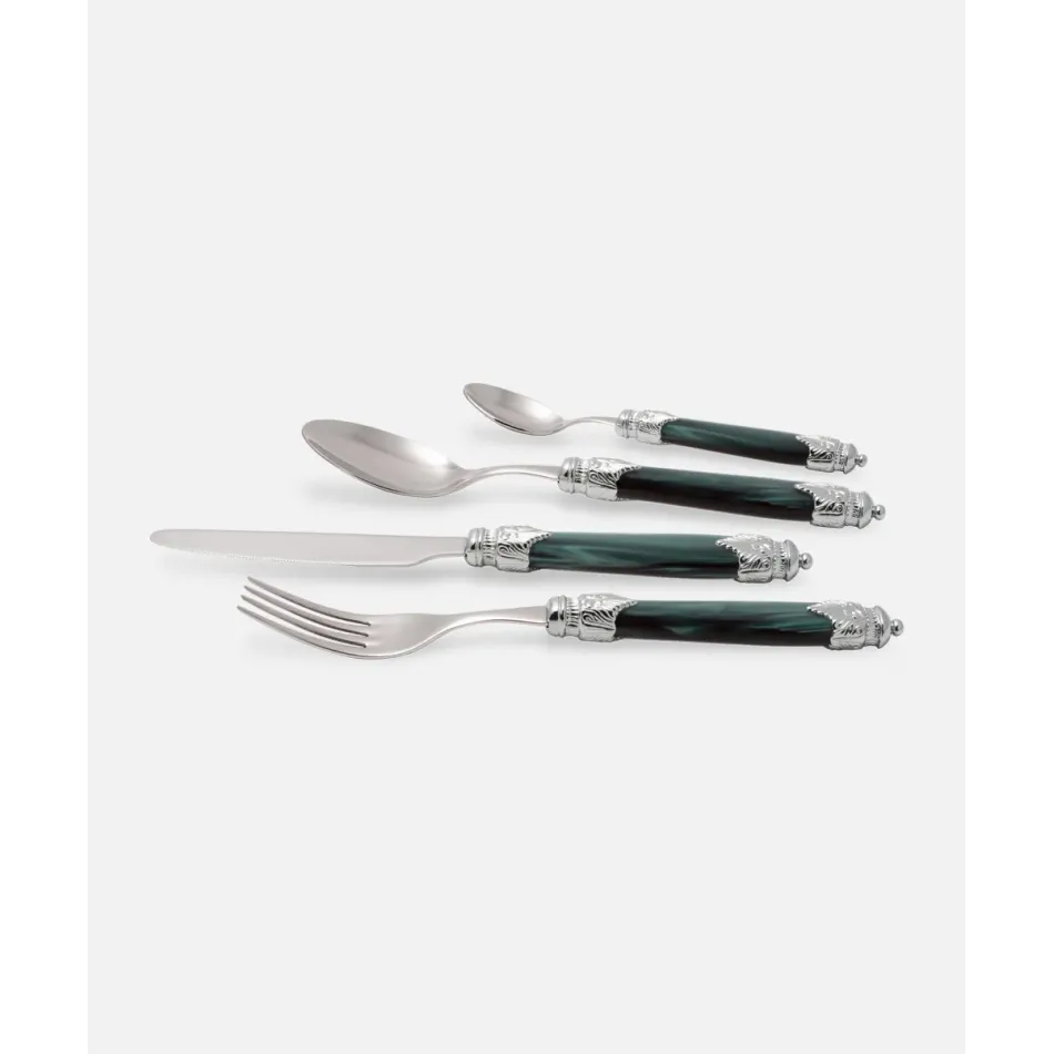 Arianna Argento Green Flatware (Special Order)