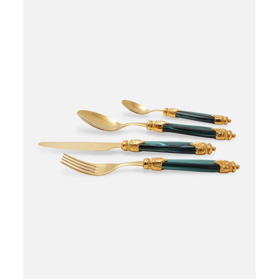 Arianna Oro Green Flatware (Special Order)
