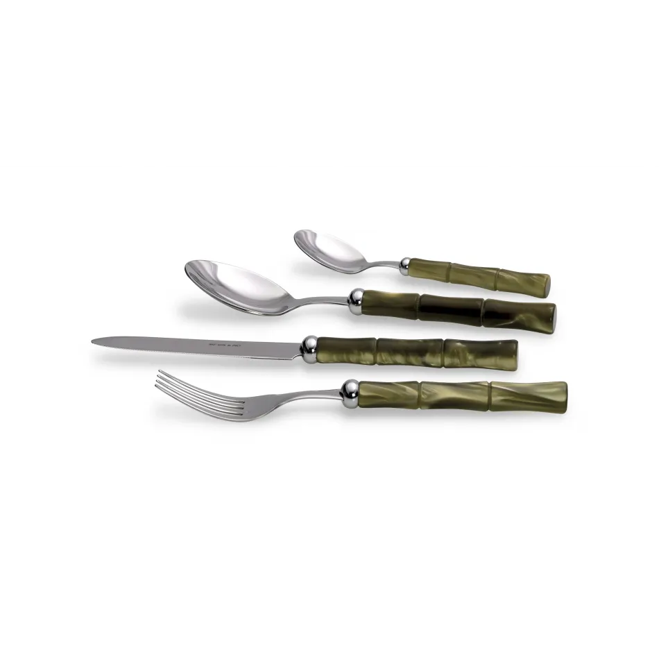 Bamboo Olive Green Flatware