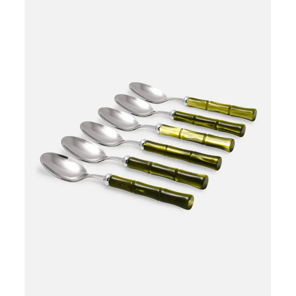 Bamboo Olive Green Table Spoon