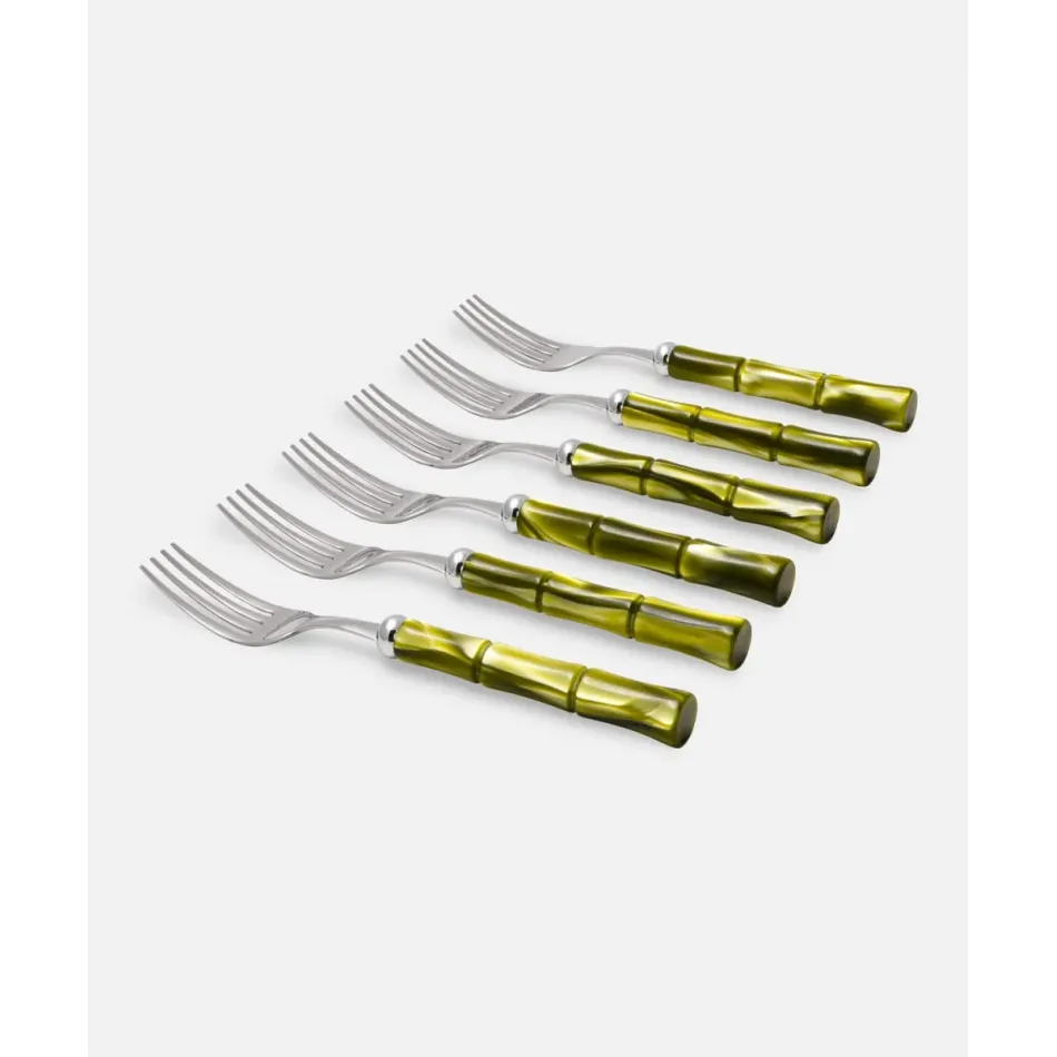 Bamboo Olive Green Table Fork