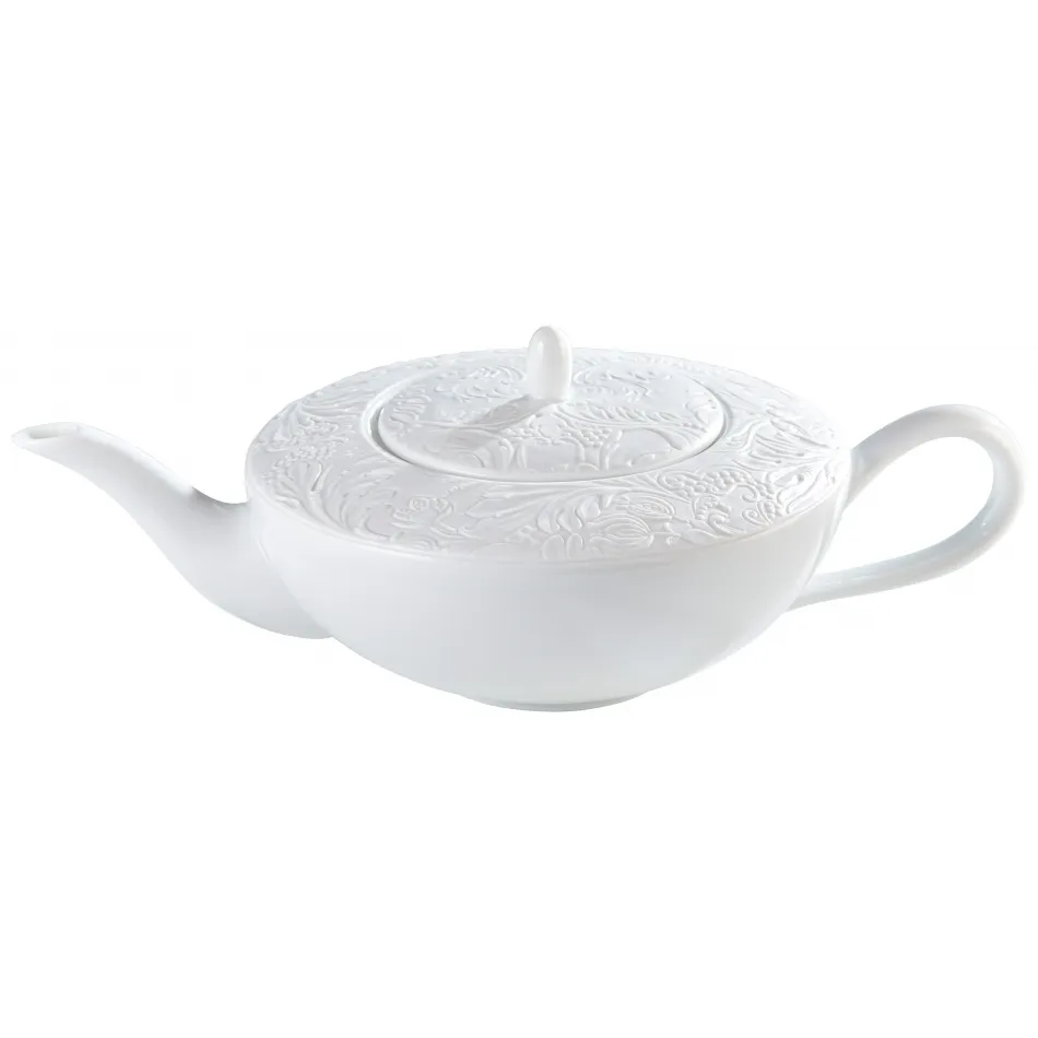 Italian Renaissance White  Tea Pot  White