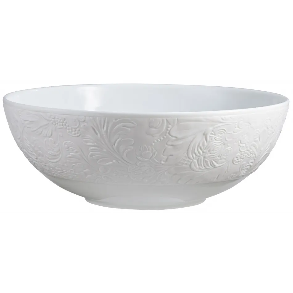 Italian Renaissance White Bowl, Open Vegetable 10.4 White