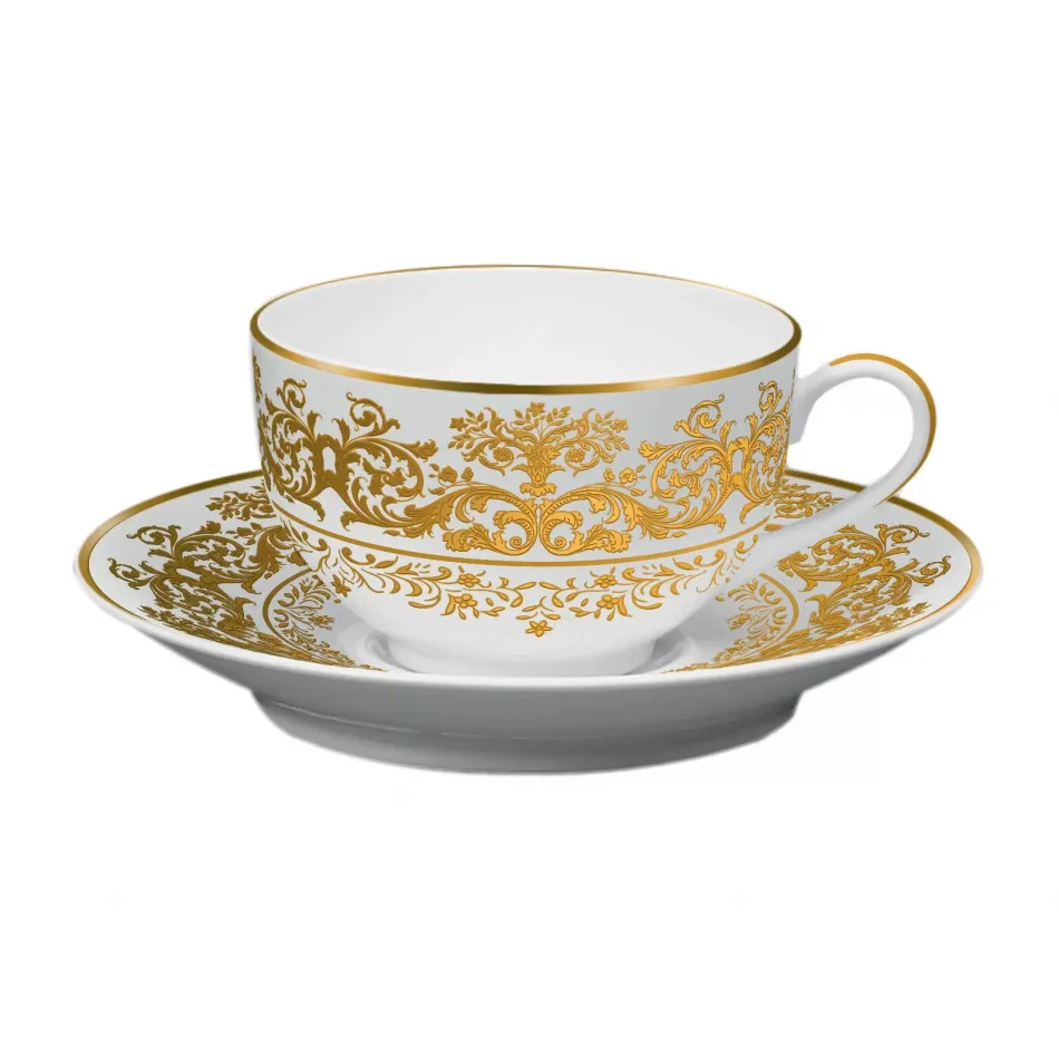 Chelsea Gold White Tea Cup Extra Round 3.71 in.