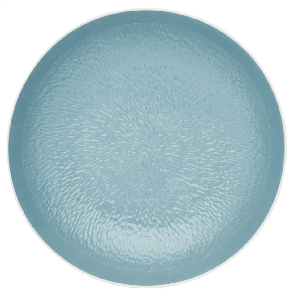 Mineral Irise Sky Blue Breakfast Coupe Plate Deep Diam 6.7 in