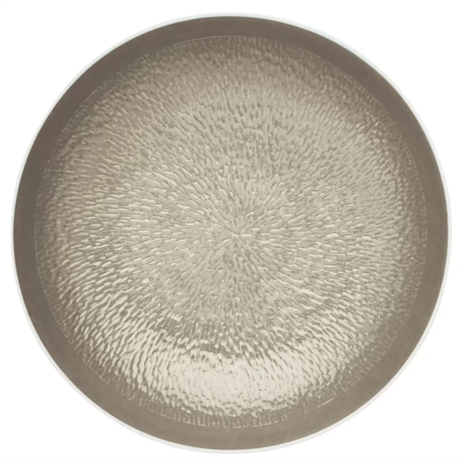 Mineral Irise Warm Grey Breakfast Coupe Plate Deep Round 6.7 in.