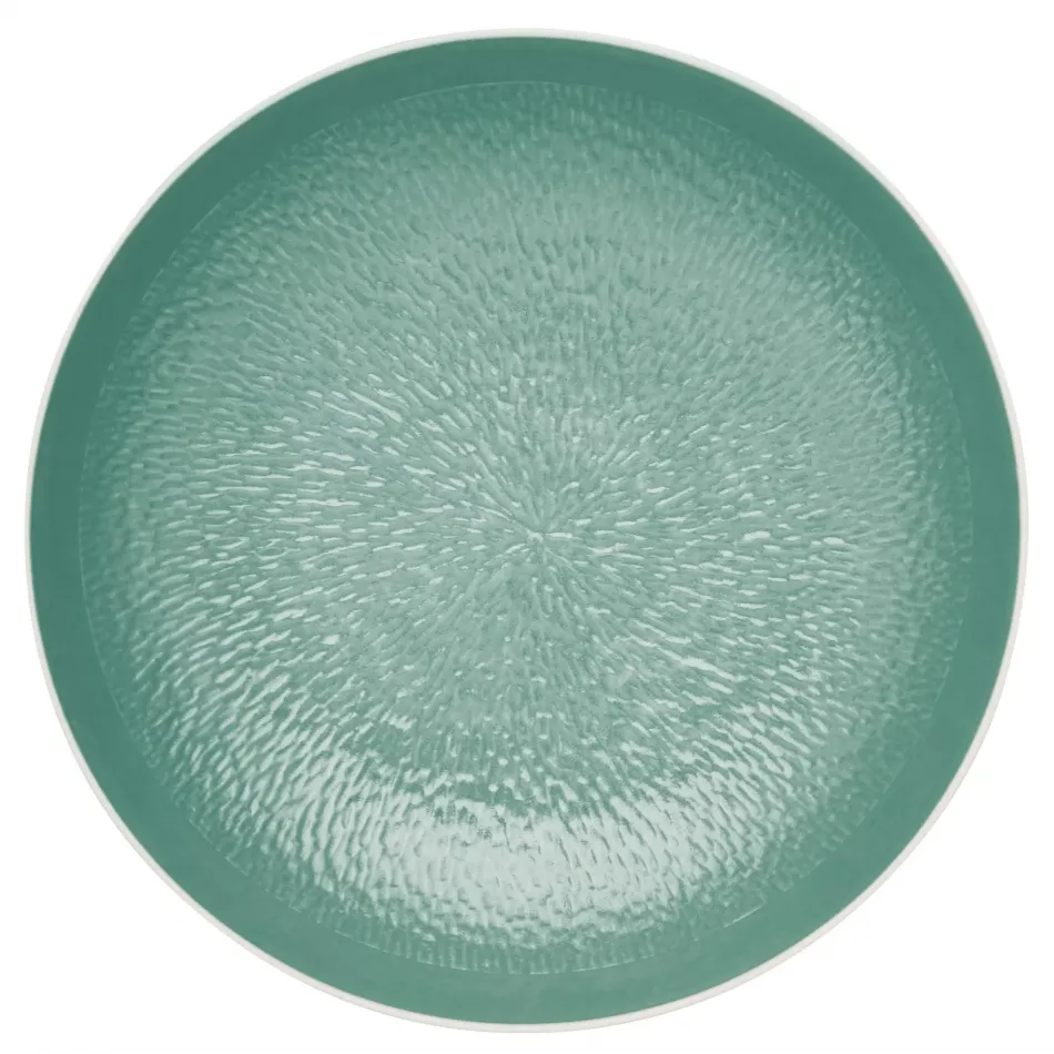 Mineral Irise Turquoise Breakfast Coupe Plate Deep Diam 6.7 in