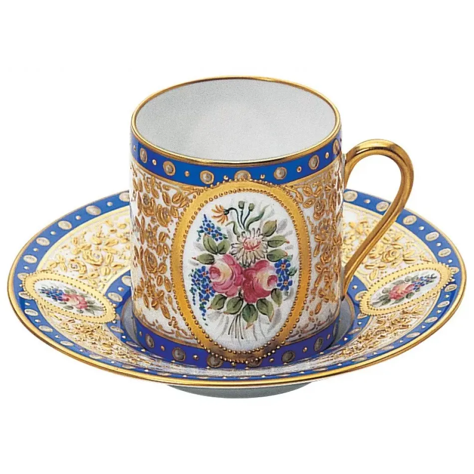 Tsarine Sophia Coffee Cup & Saucer in Rd. Giftbox Diam 2.7 in Gift Box