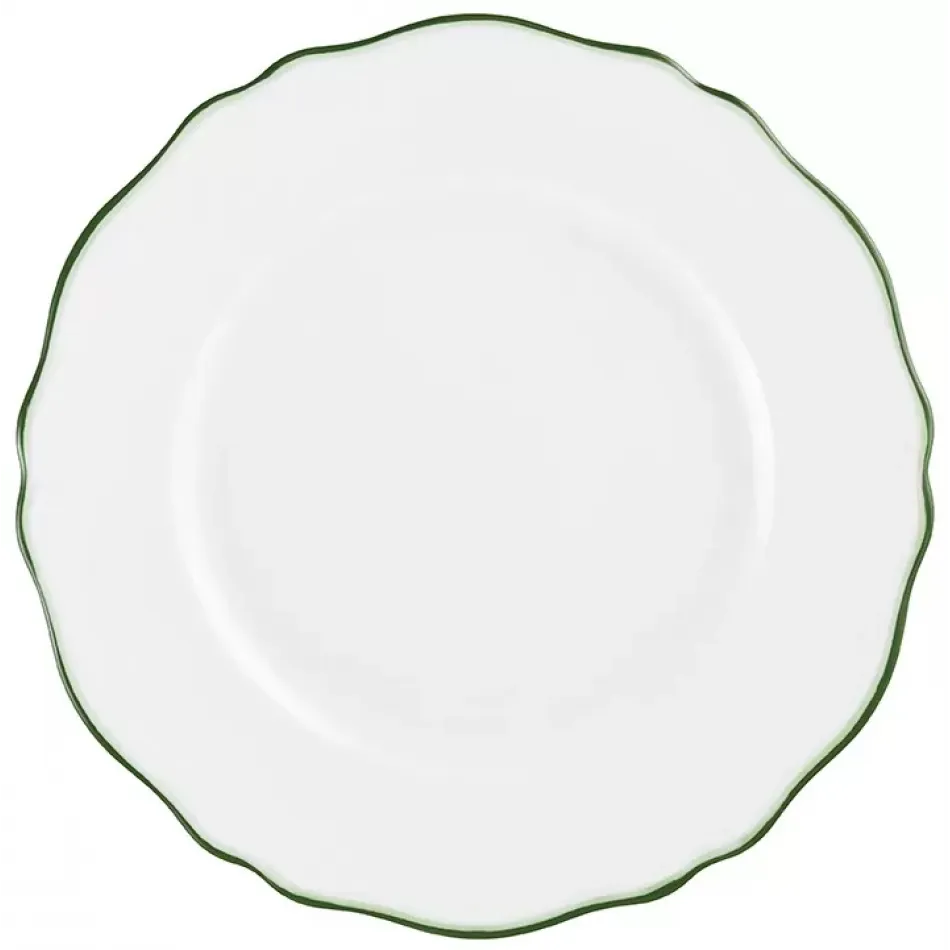 Touraine Double Filet Green Coffee Saucer Round 5.1 in.
