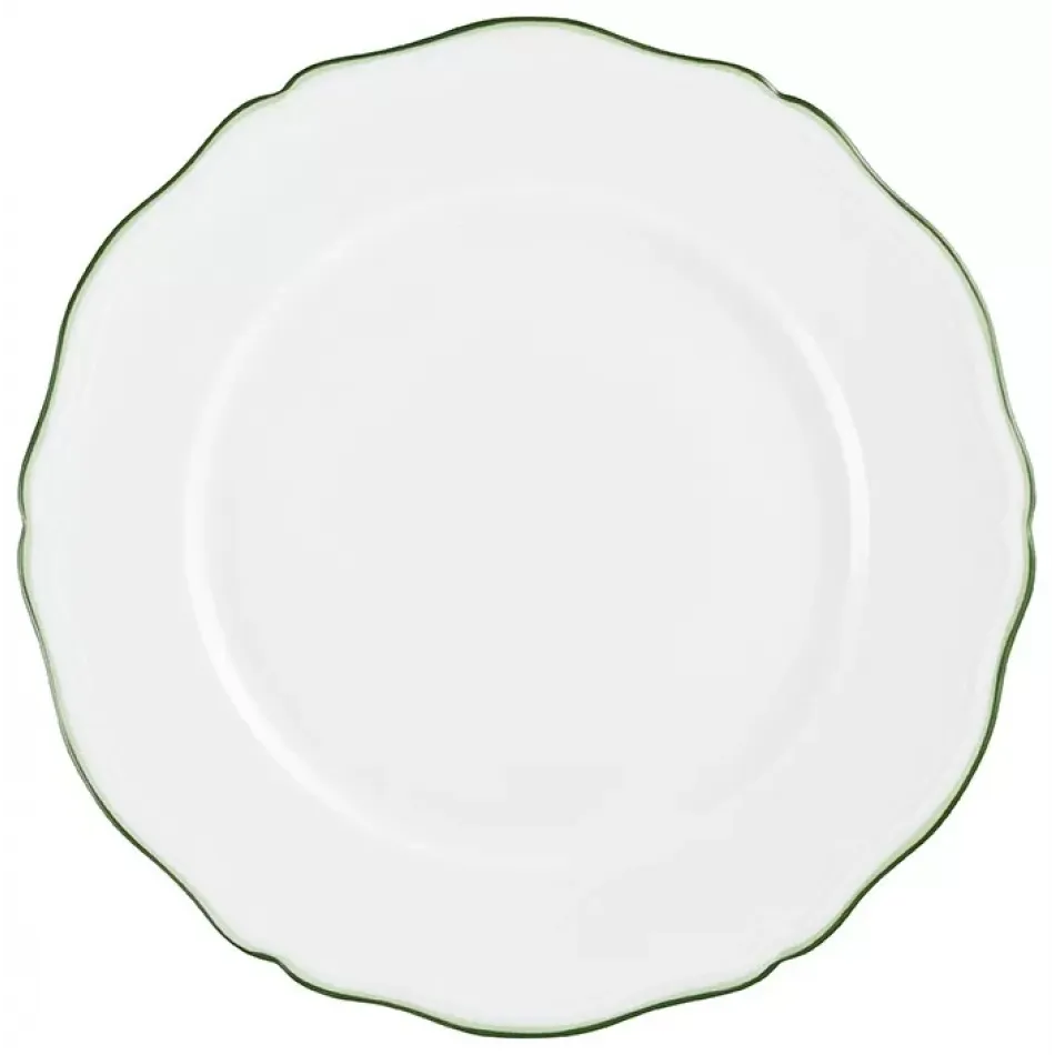 Touraine Double Filet Green Buffet Plate Diam 12.2 in