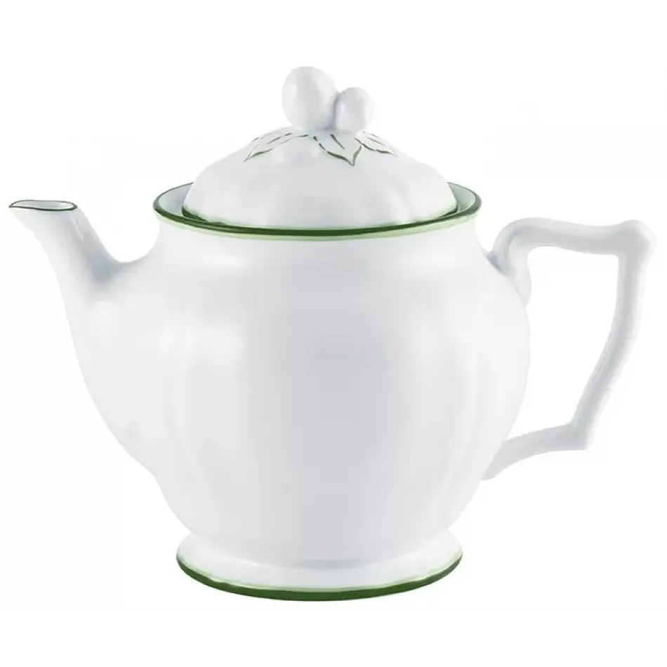 Touraine Double Filet Green Tea Pot Diam 3.9 in