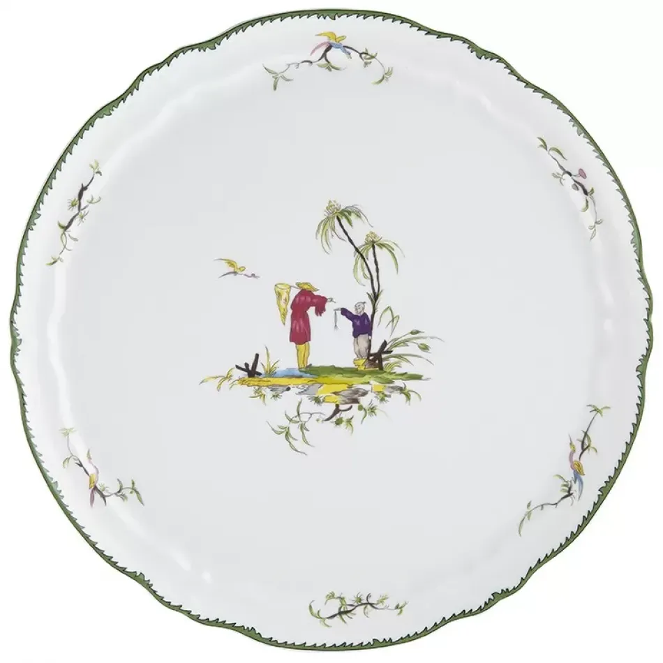 Longjiang Flat Cake Serving Plate Diam 12.2 in