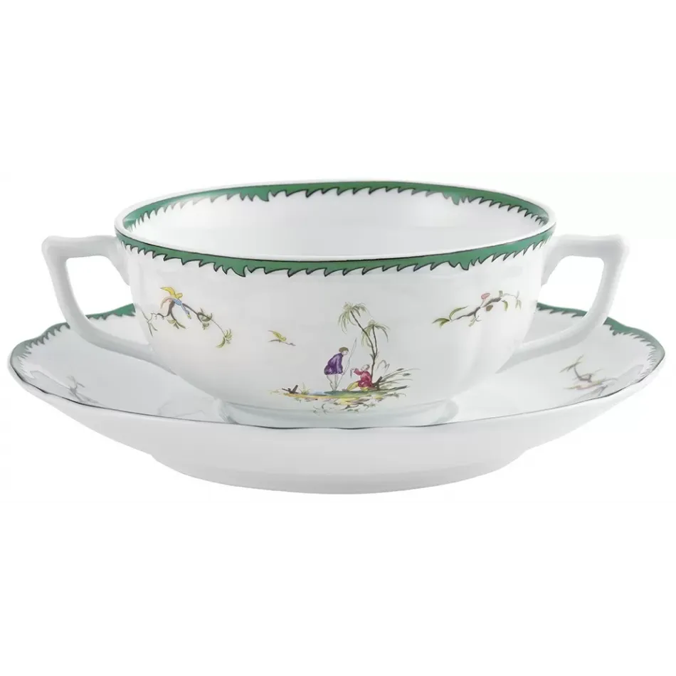 Longjiang Cream Soup Cup Without Foot N°5 Diam 4.7 in