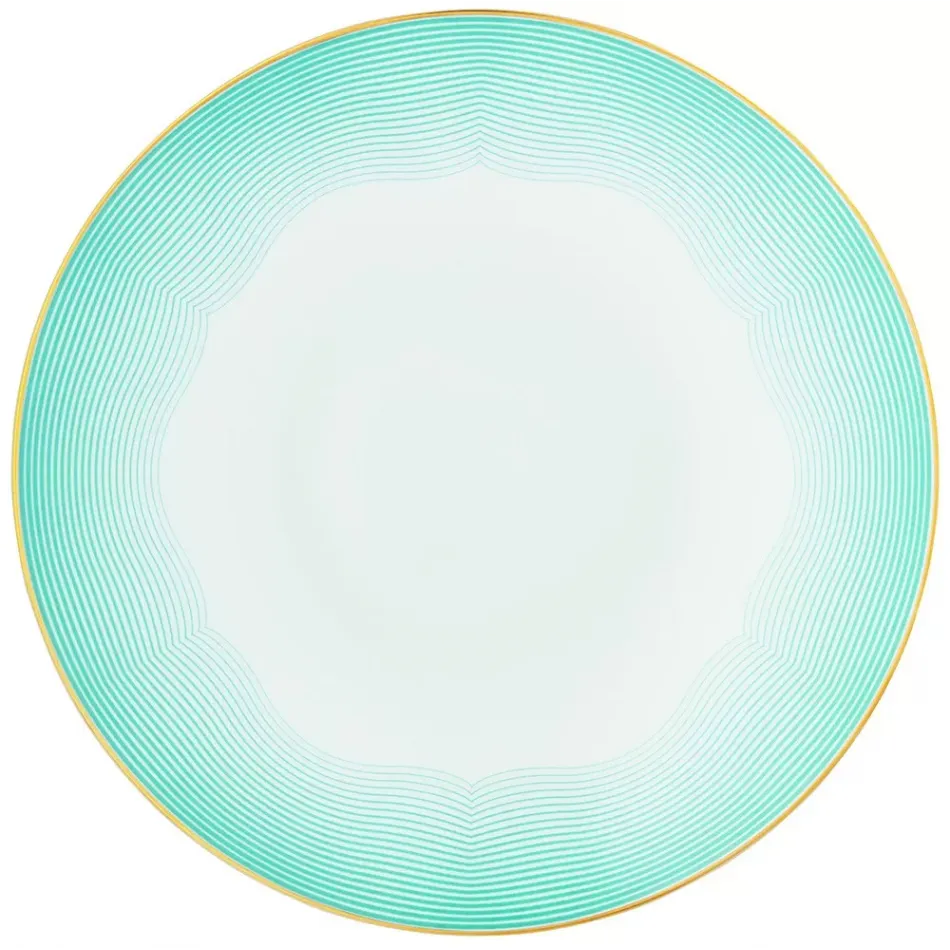 Aura American Dinner Plate #1 Coupe (Concentric Circles) Round 10.6 in.