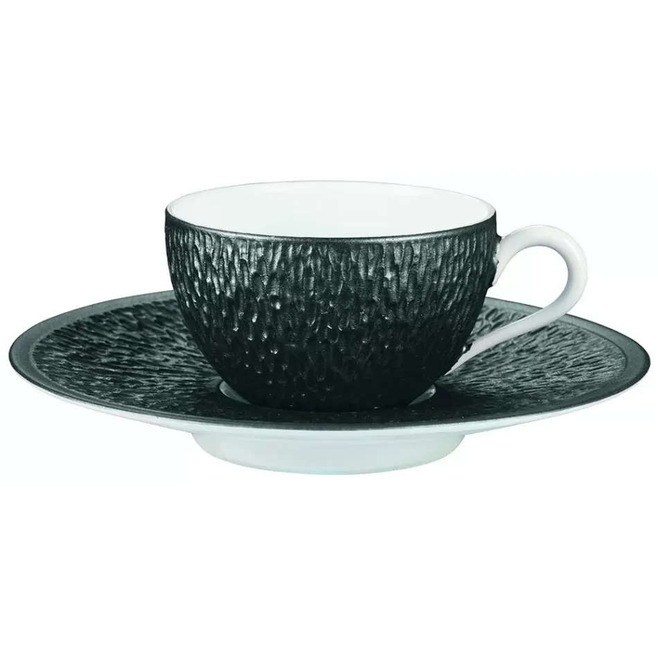 Mineral Irise Black Mocha Cup (Uni Shape) Diam 2.8 in