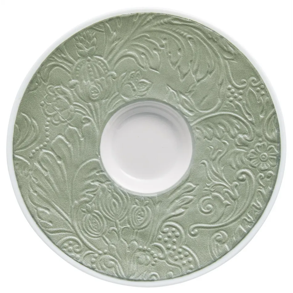 Italian Renaissance Irise Celadon  Espresso Saucer 5.0 Celadon