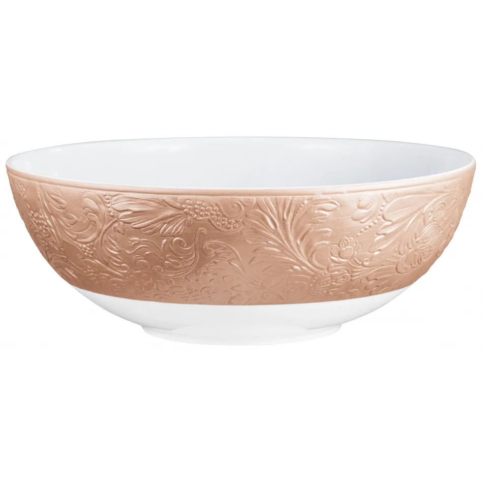 Italian Renaissance Irise Copper/Rose Gold  Bowl, Open Vegetable 10.4 Copper/Rose Gold