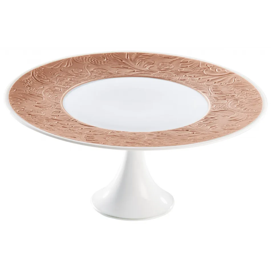 Italian Renaissance Irise Copper/Rose Gold  Petit Four Stand Medium 9.4 Copper/Rose Gold