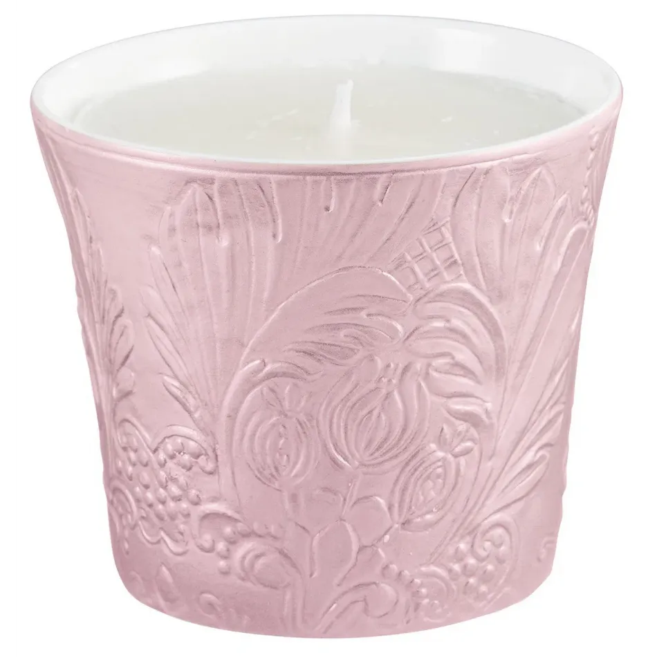 Italian Renaissance Irise Nacre Candle Pot 3.35 in Gift Box