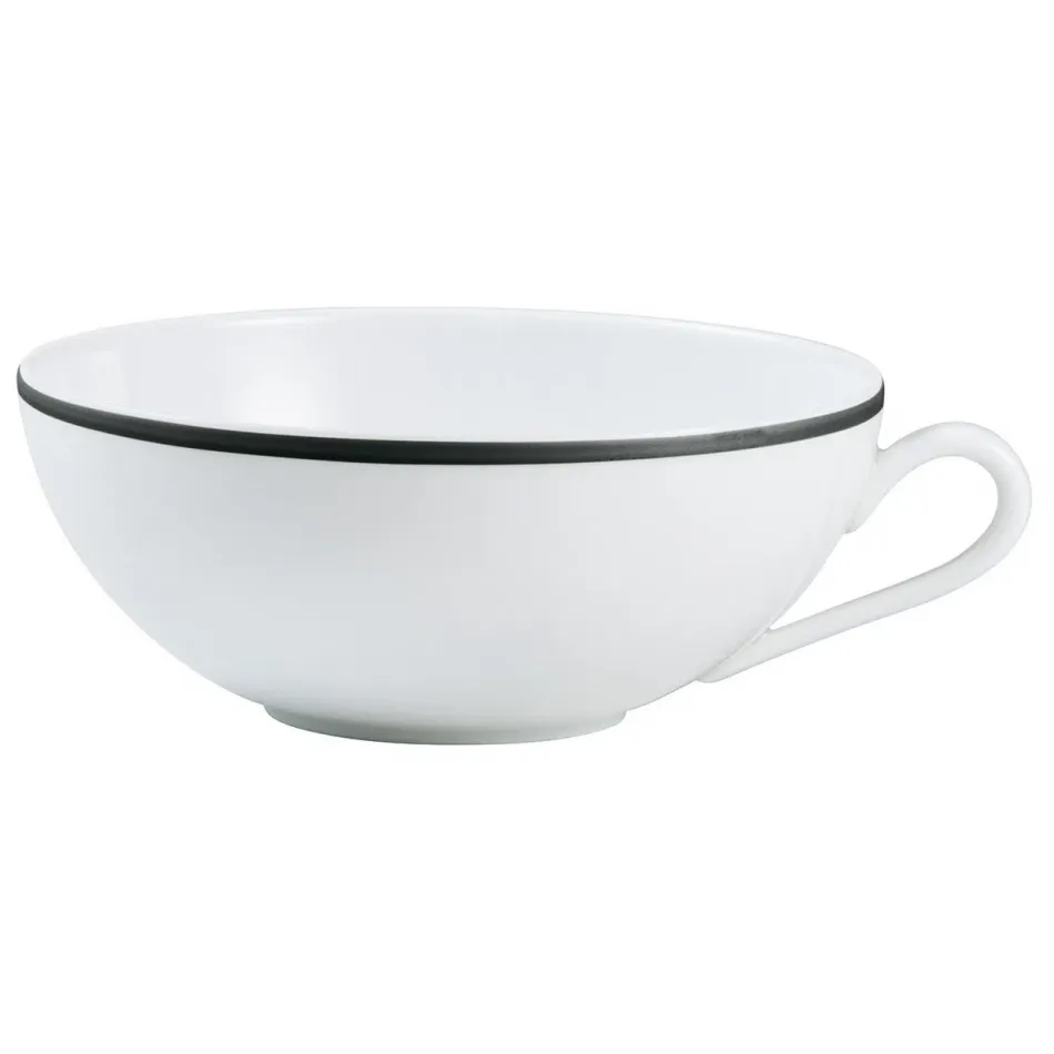 Italian Renaissance Irise Black Matte Tea Cup Extra (low) 4.5