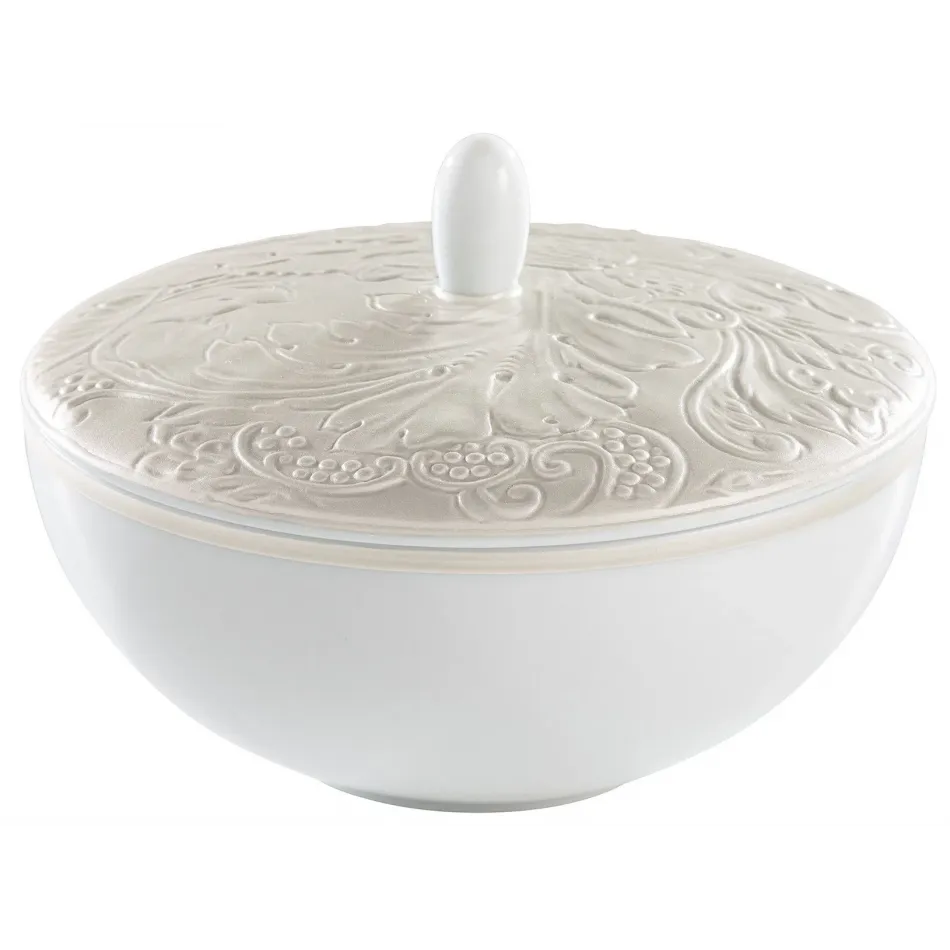 Italian Renaissance Irise Pearl  Sugar Bowl 4.6 Pearl