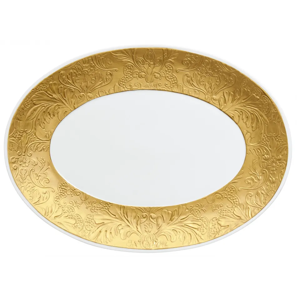 Italian Renaissance Gold Oval Platter