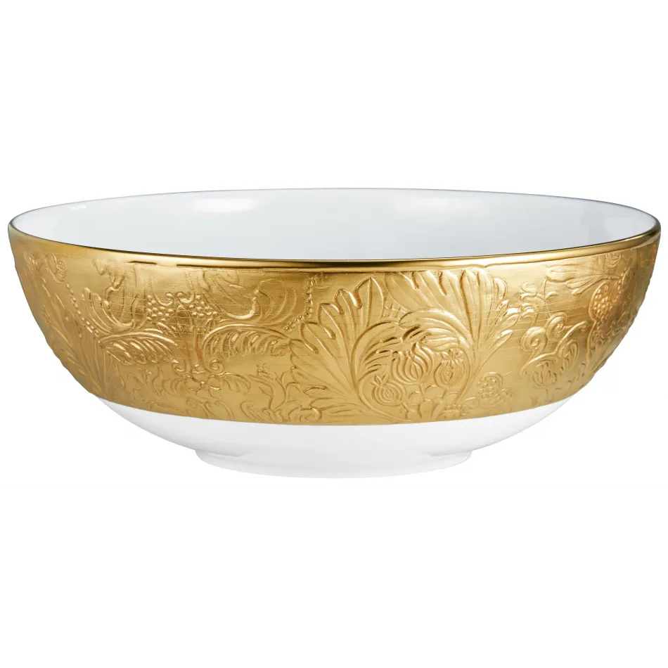 Italian Renaissance Gold  Bowl, Open Vegetable 10.4 Gold