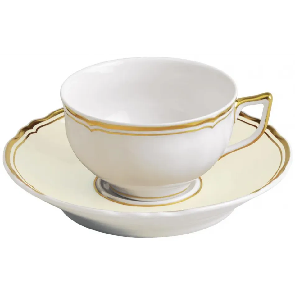 Mazurka Or Ivory Tea Saucer Extra 6.3 in