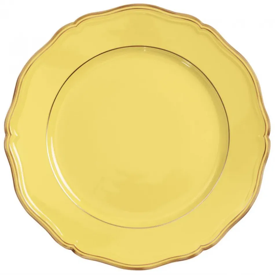 Mazurka Gold Yellow Buffet Plate 12.2 in