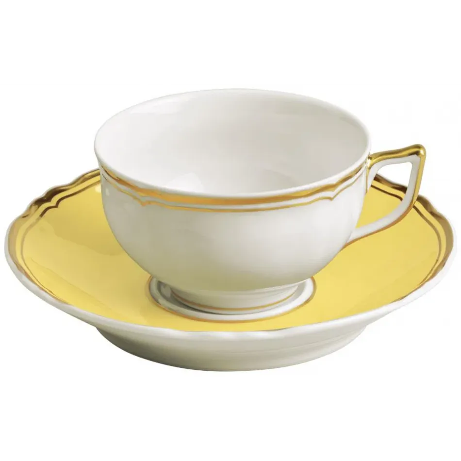 Mazurka Or Yellow Tea Saucer Extra 6.3 in