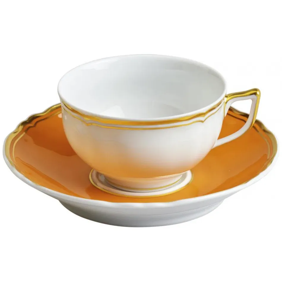 Mazurka Or Orange Tea Saucer Extra 6.3 in