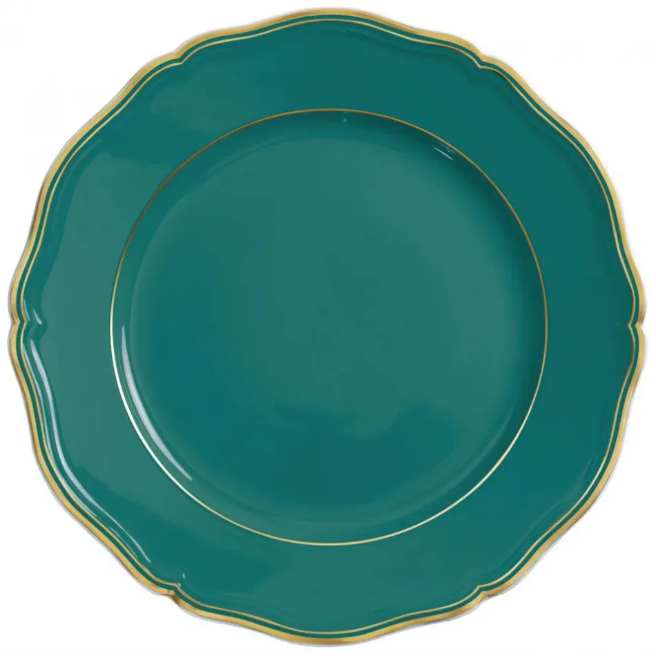 Mazurka Or Turquoise Buffet Plate 12.2 in