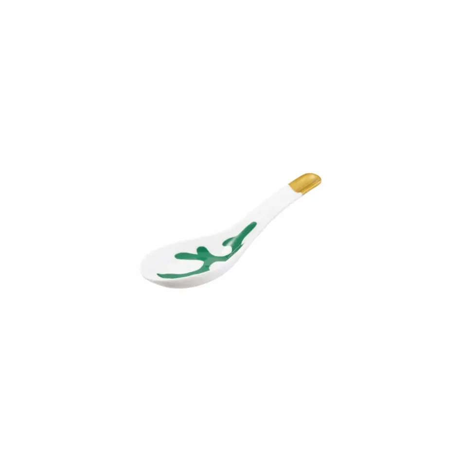 Cristobal Emerald Chinese Spoon 5.5 in X 1.9 in