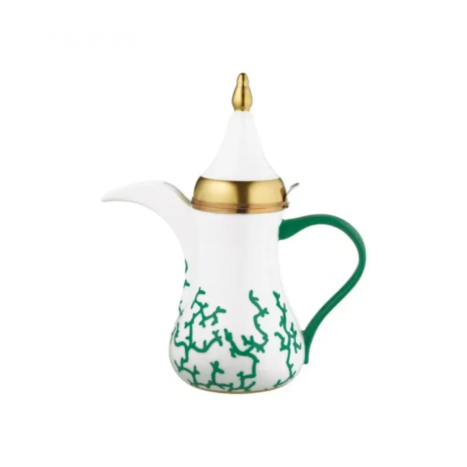 Cristobal Emerald Arabic Coffee Pot 8.3 X 9.4 in 18.9 oz