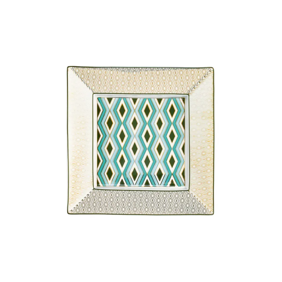 Mosaic Babylone Green Trinket tray 7 inch x 7 inch
