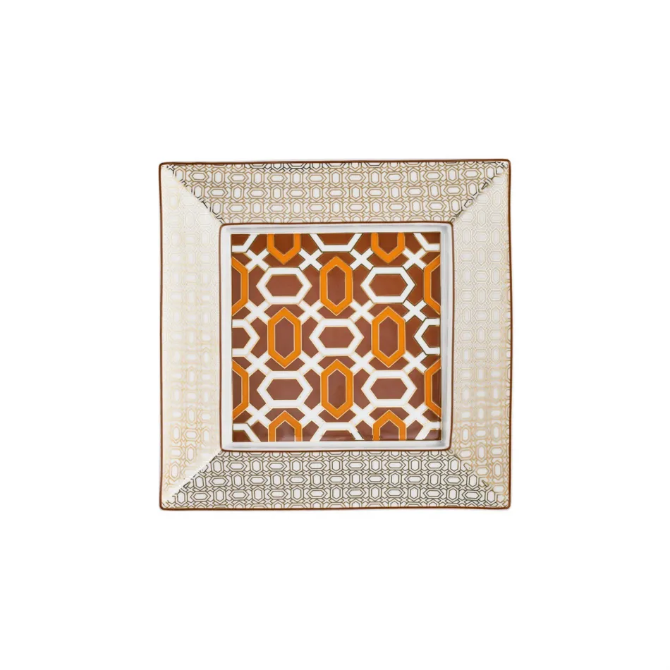 Mosaic Alhambra Orange Trinket tray 7 inch x 7 inch