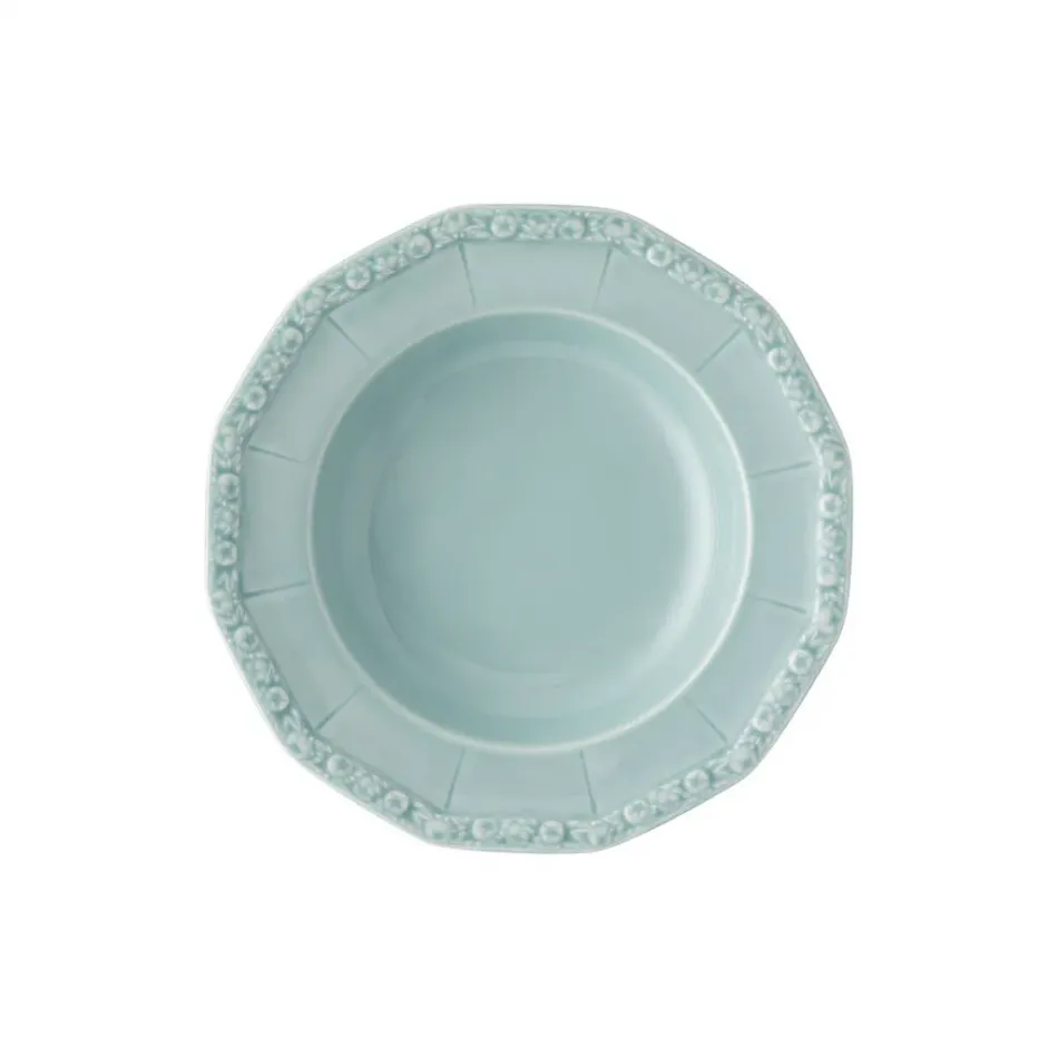 Maria Pale Mint Rim Soup 9 in