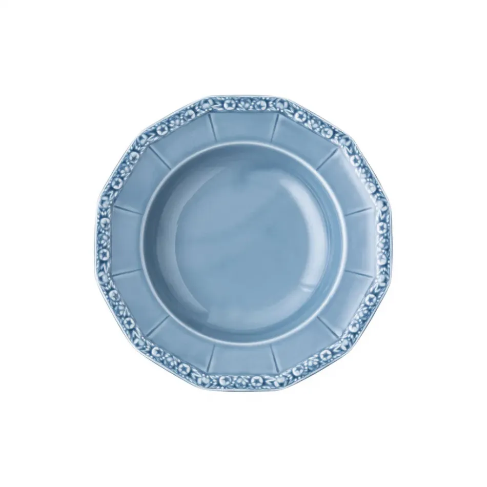 Maria Dream Blue Rim Soup 9 in