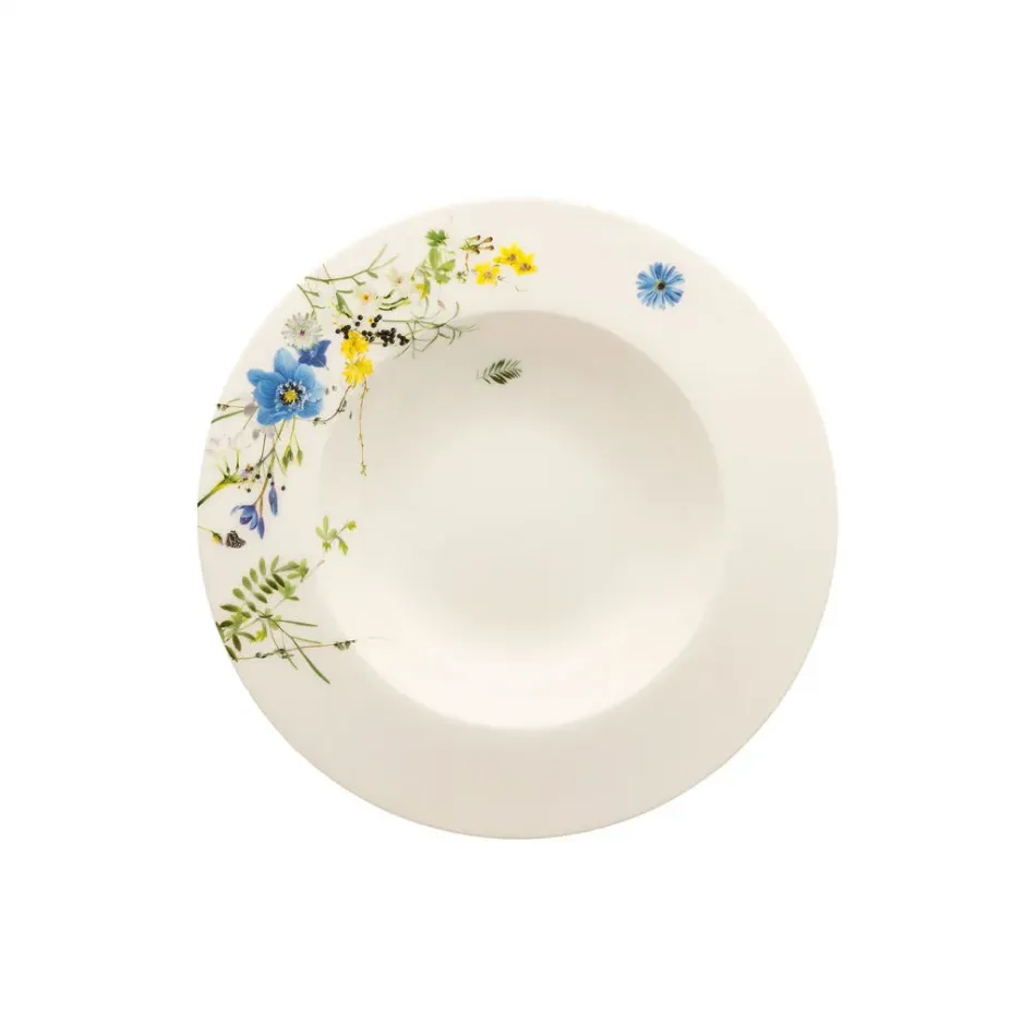 Brillance Fleurs Des Alpes Soup Plate Deep Rim 9 in