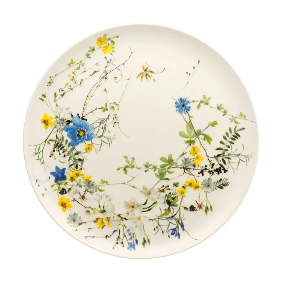 Brillance Fleurs Des Alpes Service Plate Coupe 12 1/2 in