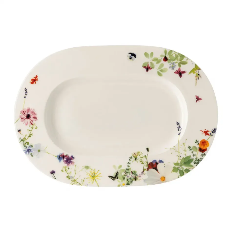 Brillance Grand Air Platter Oval Rim 13 1/2 X 9 1/2 In