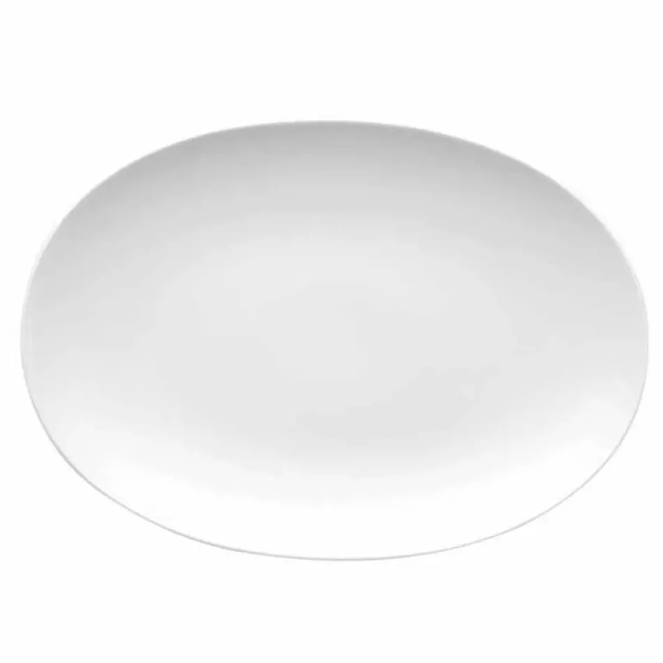 Medaillon White Platter 13 x 8 3/4 in