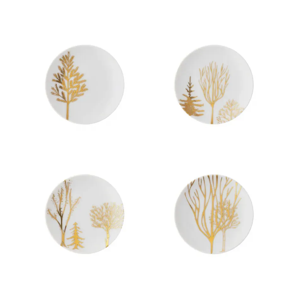 Tac Festive Trees Set Of 4 Plates Trees 4 In