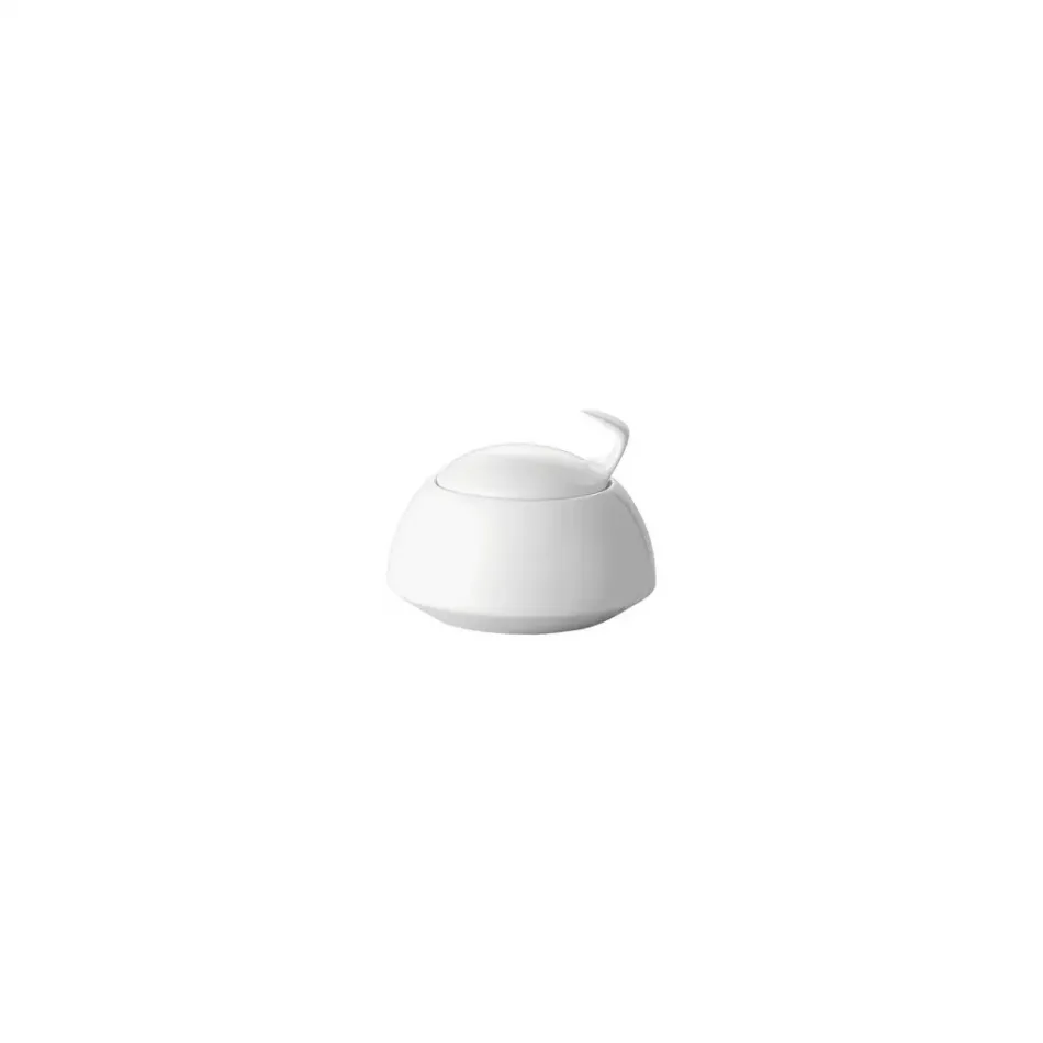 Tac 02 White Sugar Bowl Covered 7 oz