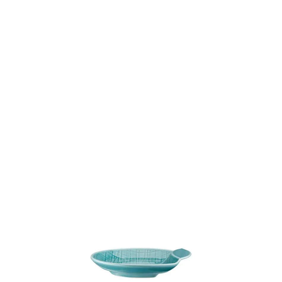 Mesh Aqua Accent Plate/ Plate Flat 4 3/4"