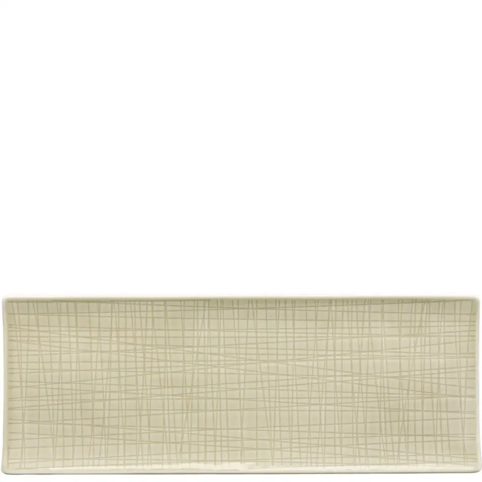 Mesh Cream Platter Flat Rectangular 13 1/2 x 5 in