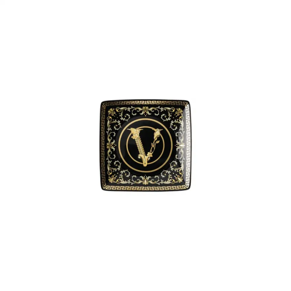 Virtus Gala Black Canape Dish 4 3/4 in Square