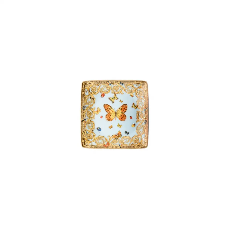 Butterfly Garden Canape Dish 4 3/4 in Square