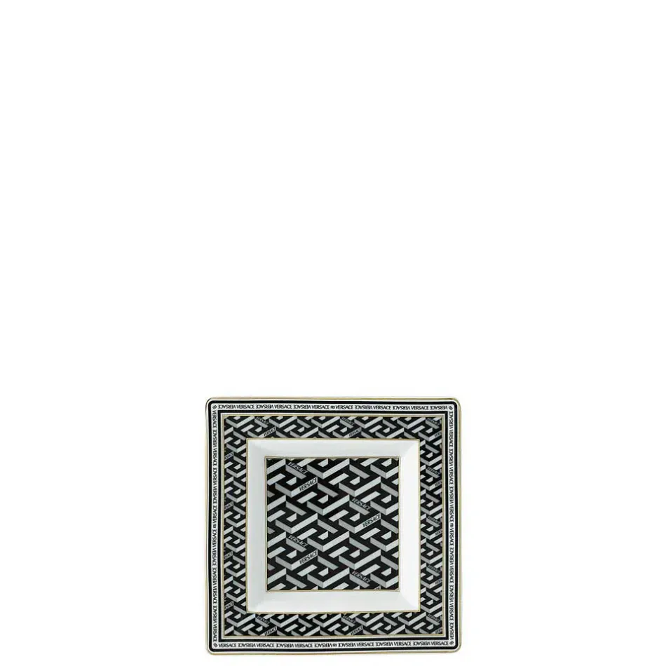 La Greca Signature Black Tray Square 5 1/2 in