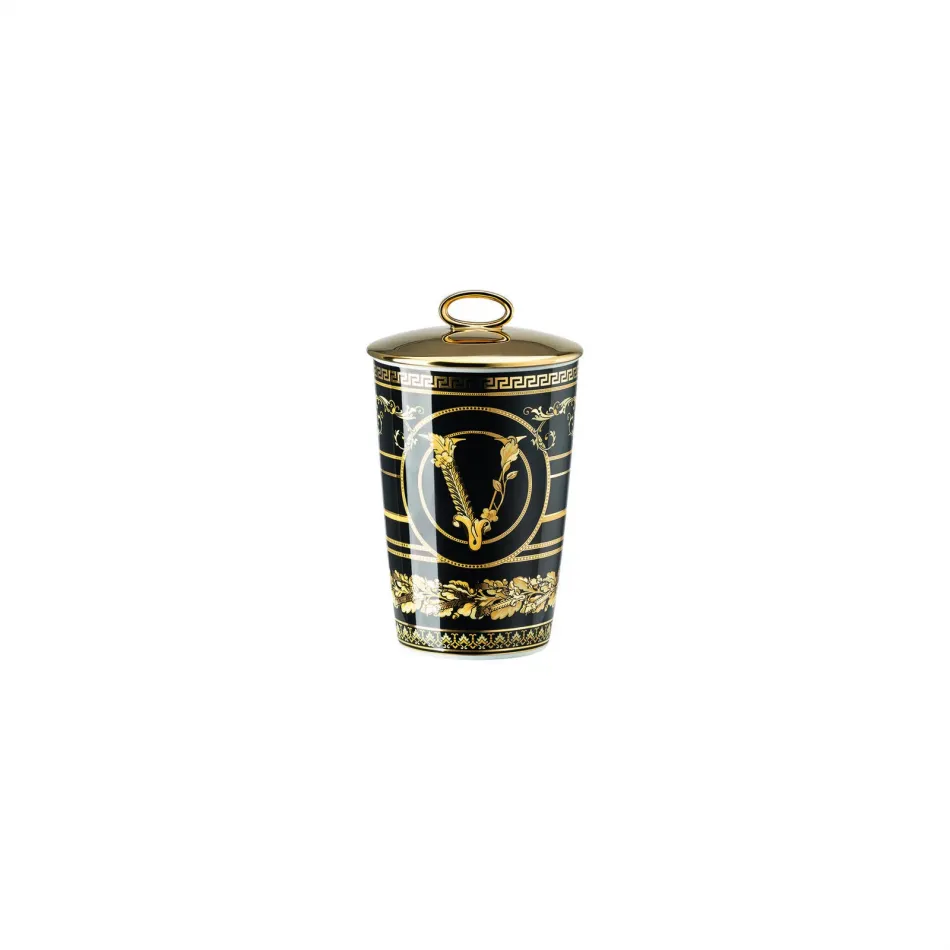 Virtus Gala Black Scented Votive W/ Lid 5 1/2 in